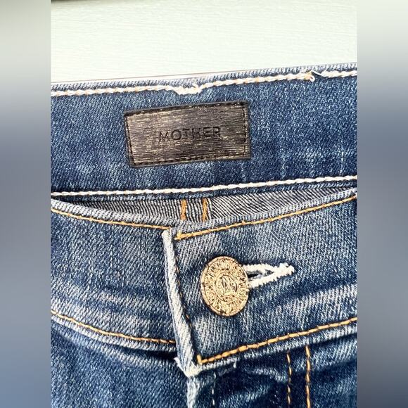 Mother insider crop step fray jeans in not rough enough kick flare HR summer 28 - Picture 4 of 16